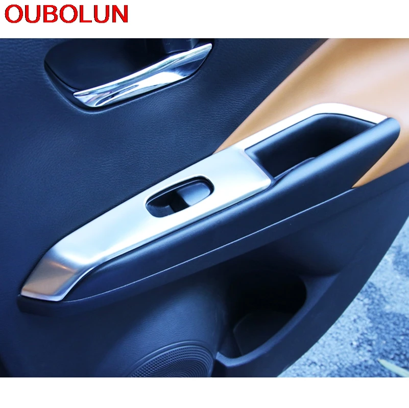 Внутренняя дверь и окно OUBOLUN из нержавеющей стали для Nissan Kicks 2017 LHD 4 шт.|interior window