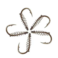 50 шт./лот карп рыболовные крючки колючие Вертлюг, Карп Рыболовный крючок с весны крючок с наживкой рыболовные снасти