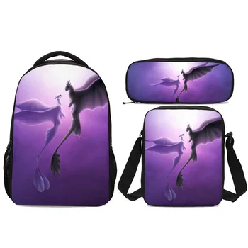 

Backpack For Girls Boys Cartoon How To Train Your Dragon Prints Bookbag Pen Pouch 3Pcs/Set Portfolio School Bags Mochila Escolar