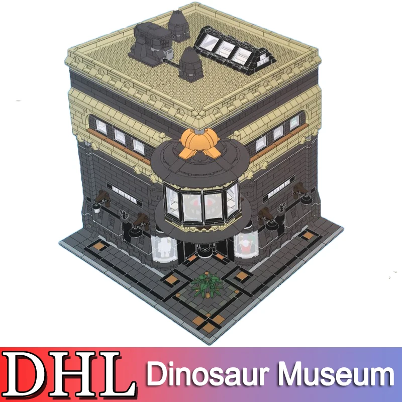 

2017 5003Pcs 15015 LEPIN City Street Model Building Kits Blocks Bricks The Dinosaur Museum Toy For Children Compatible With Gift