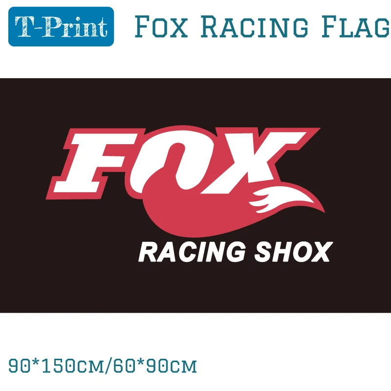 

Free shipping Fox Racing Flag For Car Pink Banner 3ft*5ft 150* 90cm For Office Bar Party Home