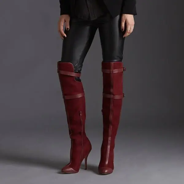 maroon_stiletto_boots_suede_knee-high_boots_for_women