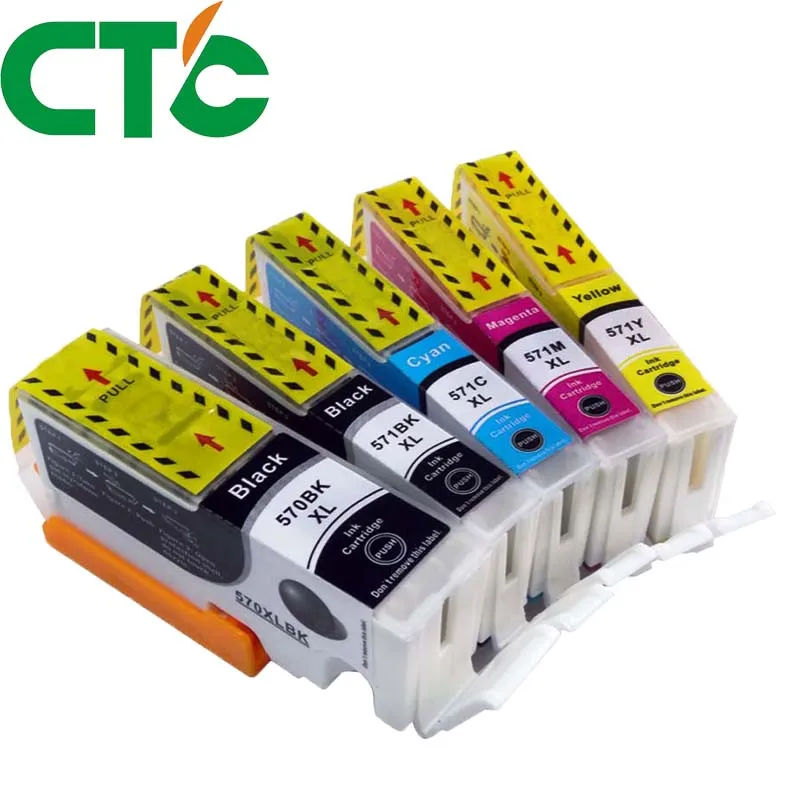 5 упаковок картриджи для принтера Canon PIXMA MG5750 MG5751 MG5752 MG6850 MG6853 TS6050 570 6051 6052 5050 5051 |