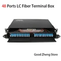 48 พอร์ตไฟเบอร์ออปติกกล่อง LC Fiber Optic การสิ้นสุดกล่องไฟเบอร์ออปติก Distribution