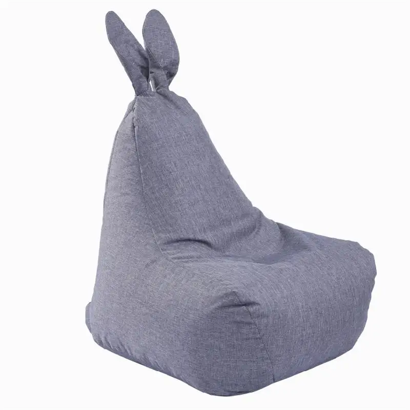 

Cartoon Rabbit Bean Bag Cover No Filler Home Lazy Beanbag Chair Kids Casual Tatami Couch Cover Pouf Puff Bedroom Sofa Bed Bench