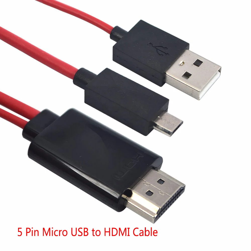  5 Spille Micro Usb Al Cavo di Hdmi per L'uscita Mhl Adattatore Audio Adattatore Hdtv 1080P Full Hd 