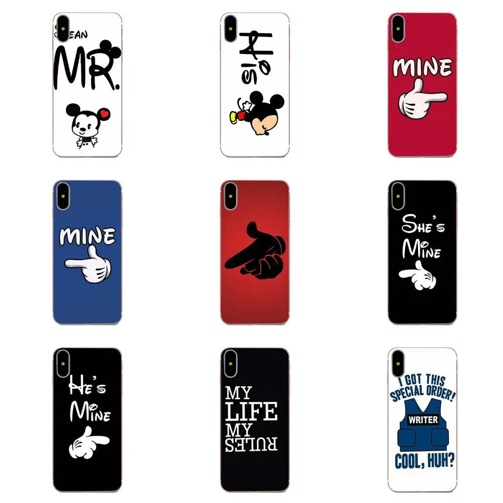 

For Huawei P8 P9 P10 P20 P30 Mate 7 8 9 10 20 Lite Plus Pro 2017 Diy Painted Phone Accessories Case He And She All Of Mine