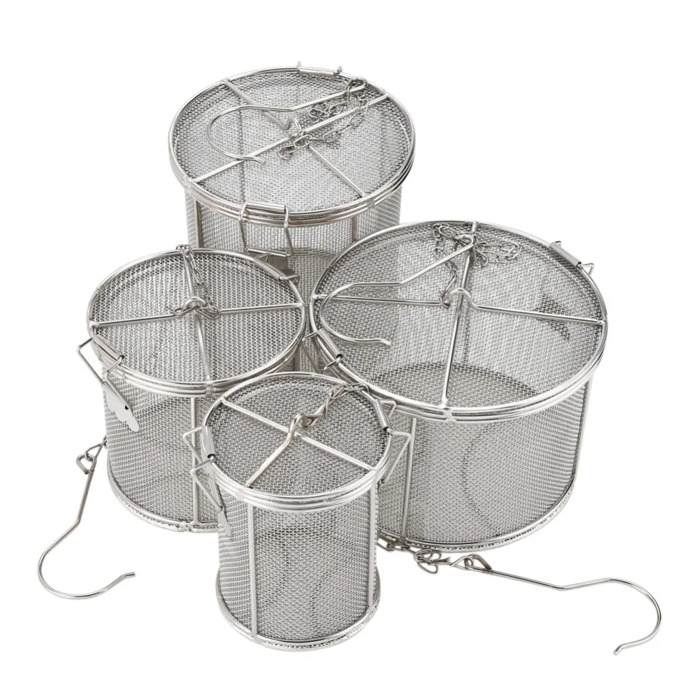 Stainless Steel Tea Ball Strainer Soup Seasonings Seperation Basket Brine Hot Pot Slag Separation Colander Strainers