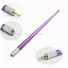 100 шт. ручка для ручного татуажа бровей подходит для круглых противотуманных/гибких игл ручка для микроблейдинга аксессуар