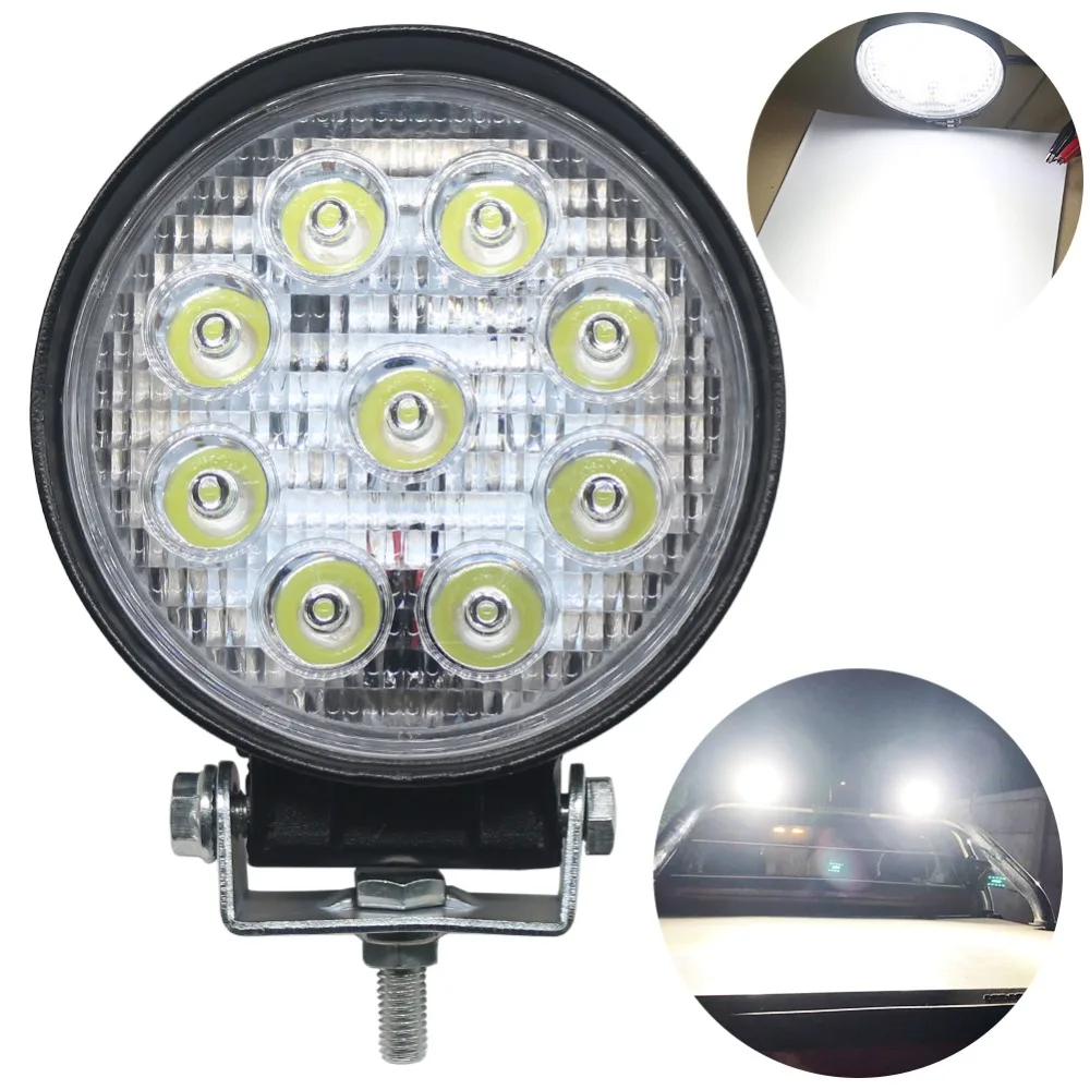 

4.5Inch LED Work Light 27W Offroad LED Lights For Jeep UAZ 4WD 4X4 ATV SUV Car Auto Truck Tractor Boat Trailer Driving Light 12V