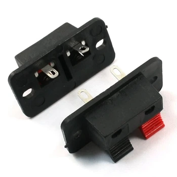 

2 Pcs Push Type Speaker Terminals Board Connector 38x19mm 2Pin WP2-3B