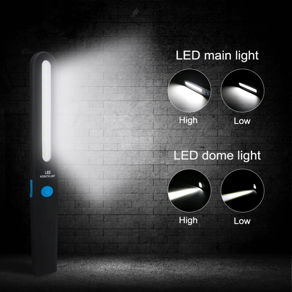 Multi-function-10LED-Magnetic-Car-Repairing-Working-Light-USB-Rechargeable-LED-Flashlight-Portable-Lamp-For-Camping-Climbing-Hunting（4）