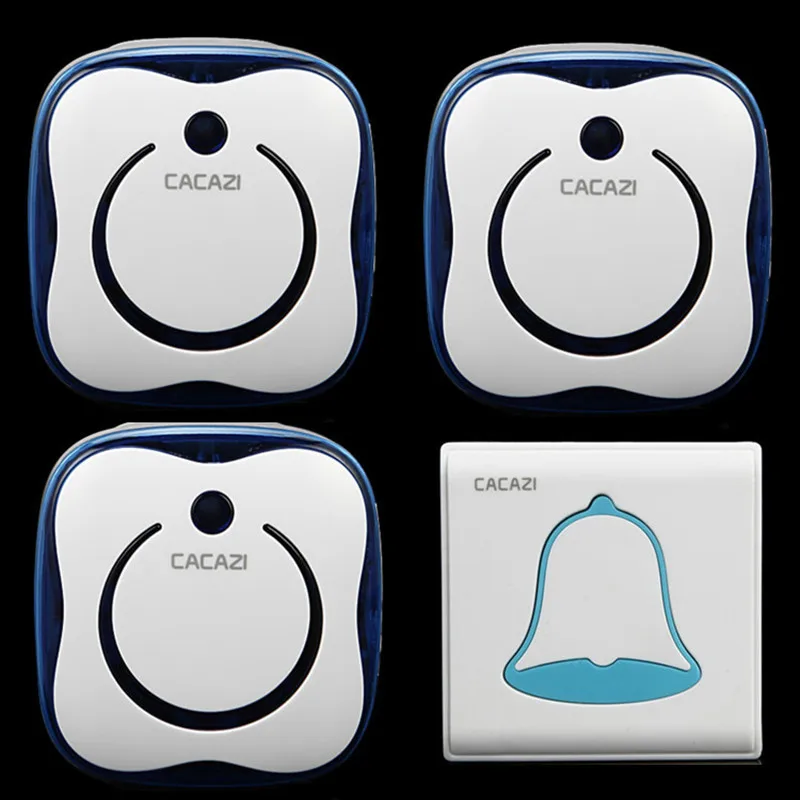 

1 transmitter+3 receiver Waterproof Wireless door bell doorbell Prevent Signal interference 48 Chimes Tone 6-Level Volume