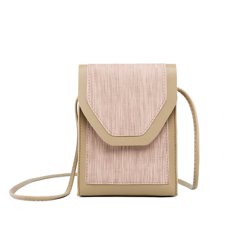 

2018 Designer Mini Crossbody Shoulder Bags Women Solid Phone Holder Purse Ladies Small Handbags Purses Messenger Bag
