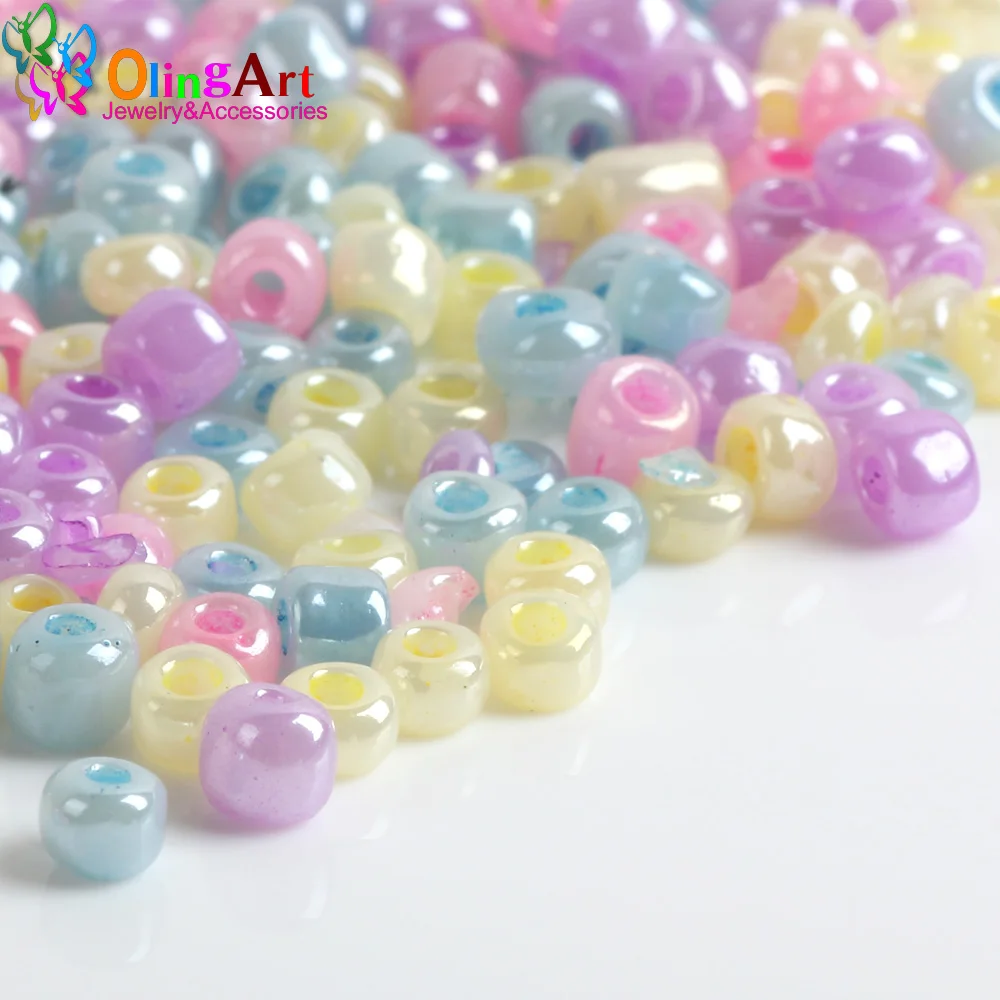 

4MM 45g/lot candy colors mixed multicolor Glass Seed beads approx 630pcs/bag Spacer Beads Jewelry Making DIY beads Free Shipping