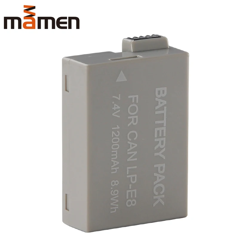 Mamen LP-E8 LPE8 LP E8 Батарея батареи один Зарядное устройство USB LCD Dual charger для цифровой однообъективной зеркальной камеры Canon EOS 550D 650D 700D X4 X5 X6i X7i T2i T3i