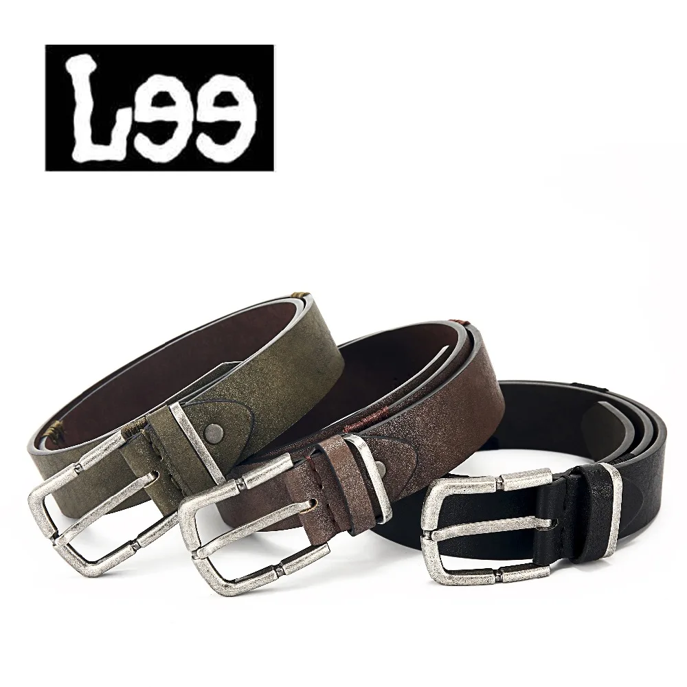 Luxury PU belt men vintage PU belts men's jeans strap three colors can