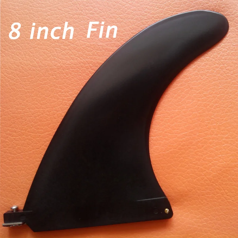 8 inch black plastic surf fin 8'' US base center long surf board fin