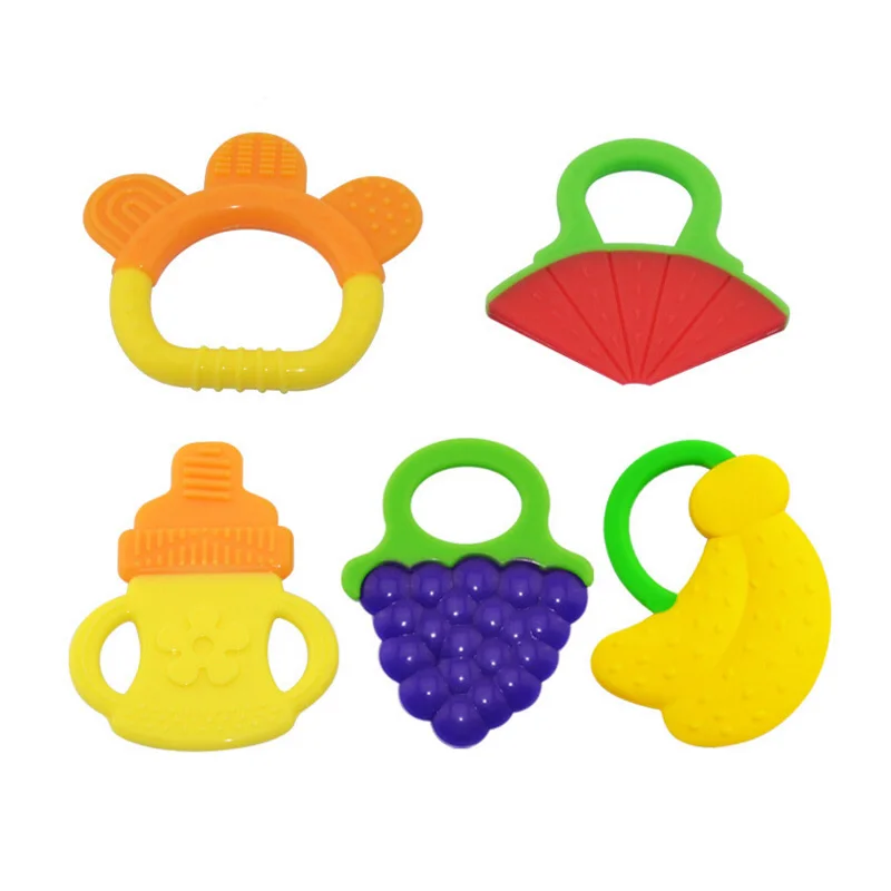 1PCS All Silicone Teether Chews Flower Shaped Plastic Device Baby