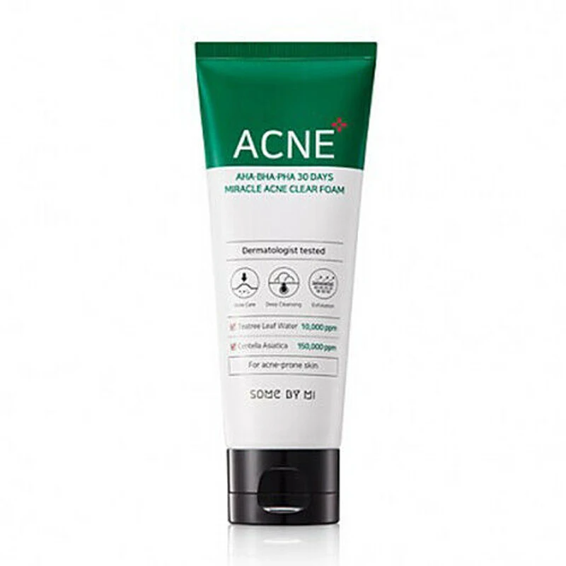 Некоторые MI ана BHA ПГА 30 дней чудо Acne Clear пены 100 мл Очищающее Средство для удаления