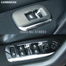 Для peugeot 2008 ABS отделка внутренняя дверная ручка панель наклейка оконный переключатель для peugeot стикер