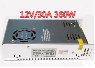 

Universal 360W 24V 15A Switching Power Supply Led Driver Transformer 110v/220v AC to 24V DC SMPS