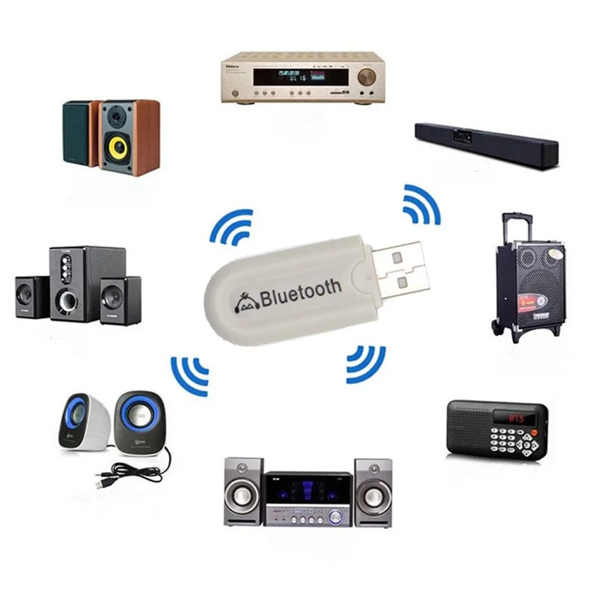 Bluetooth приемник со штекером Aux 3 5 мм аудиоприемник USB адаптер для домашних