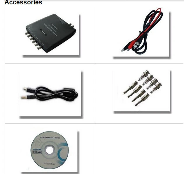1008A 8CH PC USB Virtual Oscilloscope//DAQ//8CH Generator 2.4MSa//s,12bits,10mV//div to 5V//div input sensitivity