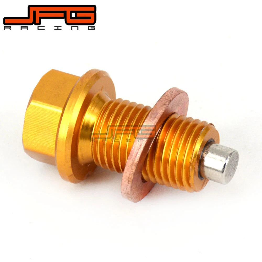 JFG CNC Billet Aluminum Frame Oil Drain Plug Bolt Fit For