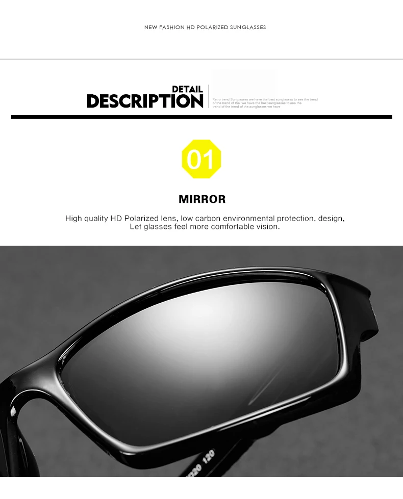 Unisex Night Vision 100% UV400 Polarised Driving Sun Glasses For Men Polarized Stylish Sunglasses Male Goggle Eyewears_voghion.com