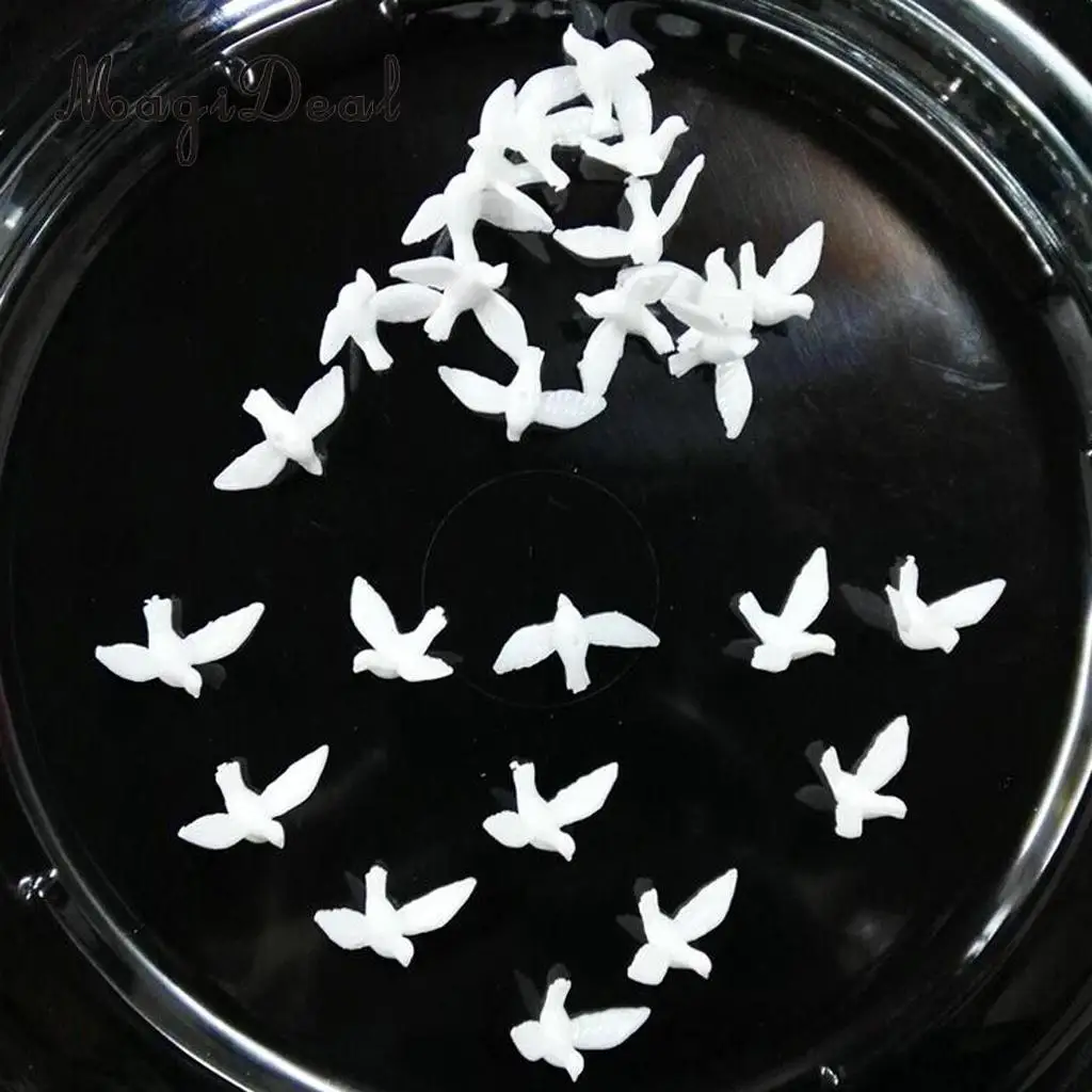 12pcs Little White Pigeons Confetti Wedding Table Scatters Baby Shower Sprinkles Party Decoration Favors
