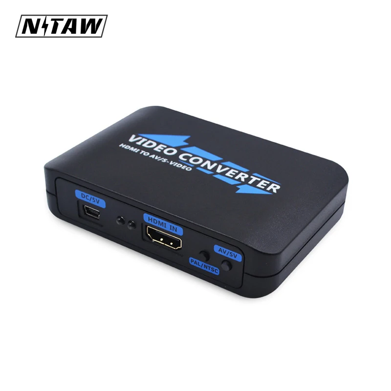 

HDMI to AV S-Video CVBS Video Converter HDMI to SVIDEO+S VIDEO Switcher Adaptor HD 3RCA PAL/NTSC Switch for TV PC Blue-Ray DVD