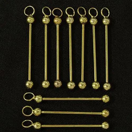 10PC DIY U Bead It Changeable Pendant Gold Plated Metal DIY Findings