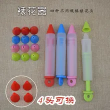 3 шт. набор из 4 головок шоколадного крема декоративная Ручка инструмент для украшения кондитерских изделий писатель соска Инструменты для выпечки