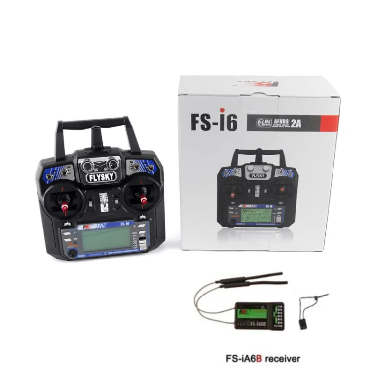 

Flysky FS-i6 FS I6 2.4G 6ch RC Transmitter Controller FS-iA6 or FS-iA6B Receiver For RC Helicopter Plane Quadcopter Glider drone