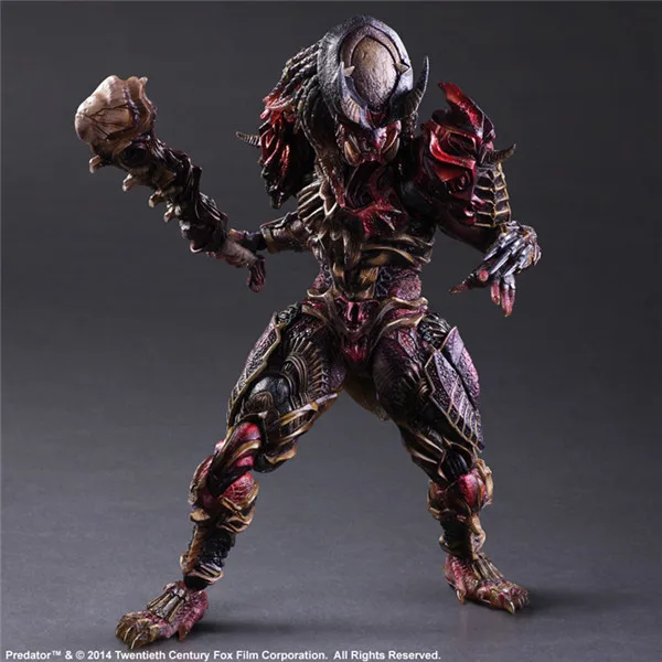 Play Arts 28 см инопланетянин против Хищника шрам Хищник фигурка модель игрушки