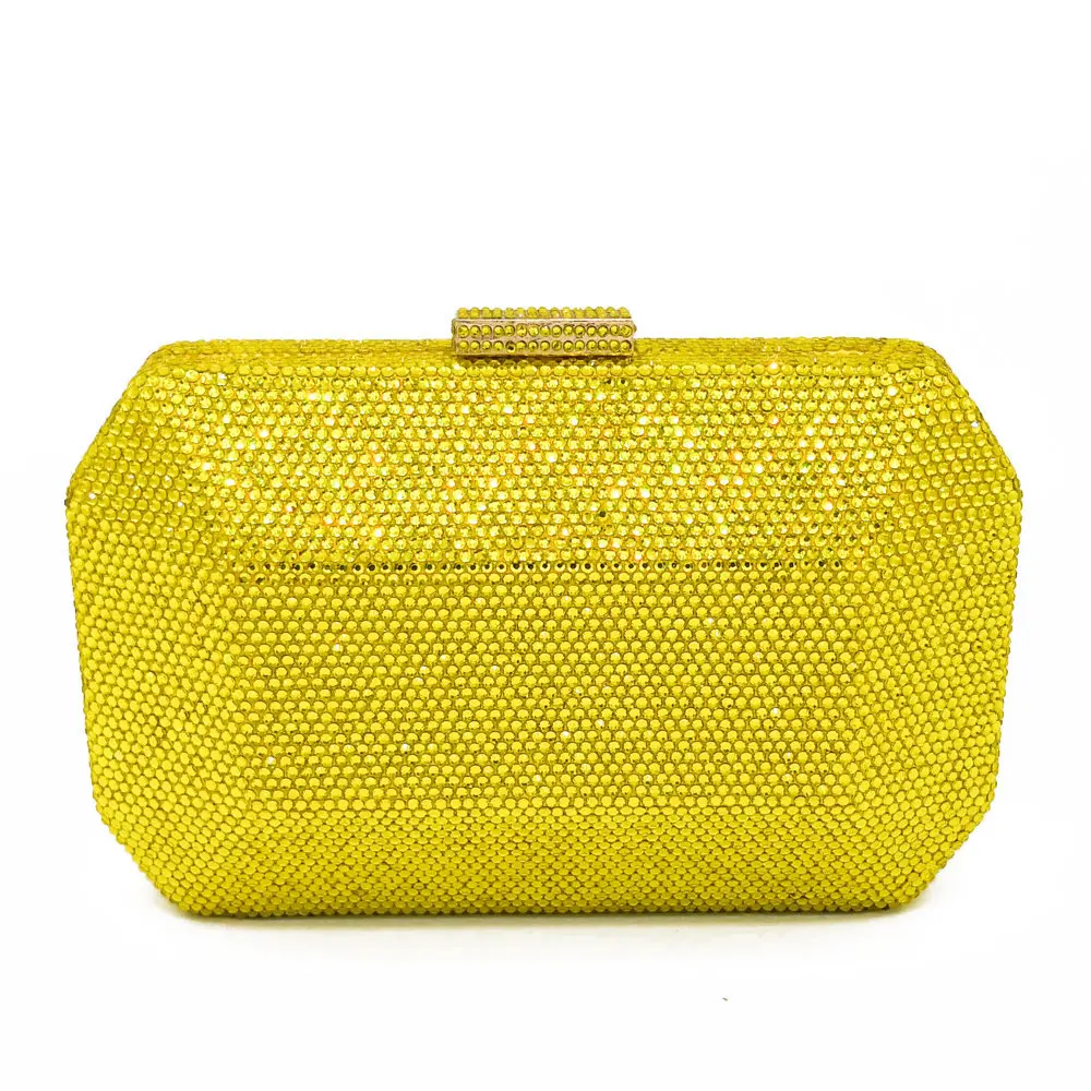 

New-fashioned European Evening Bag, Diamante-studded Hand Bag, Unique and Versatile Shoulder Bag with Geometric Shape