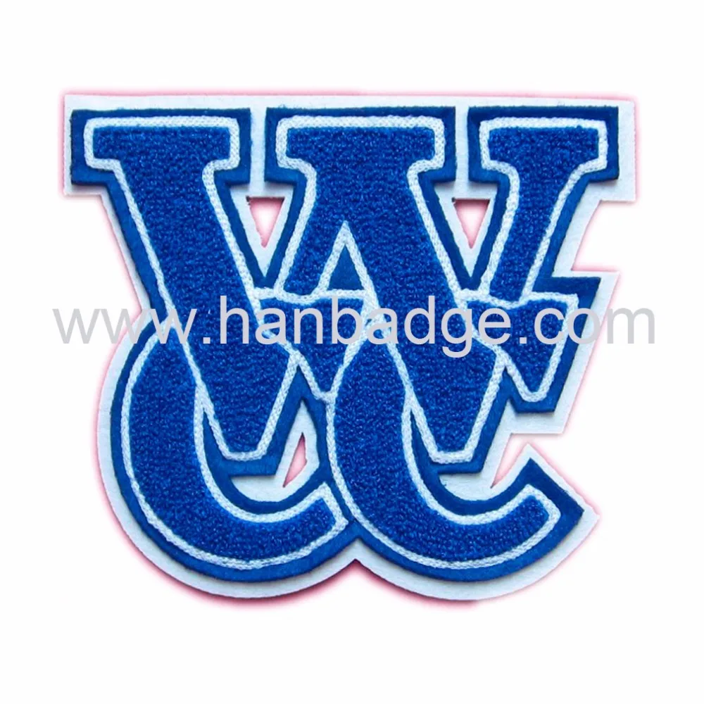 

Custom Chenille Patches with Embroidered Logo Emblem