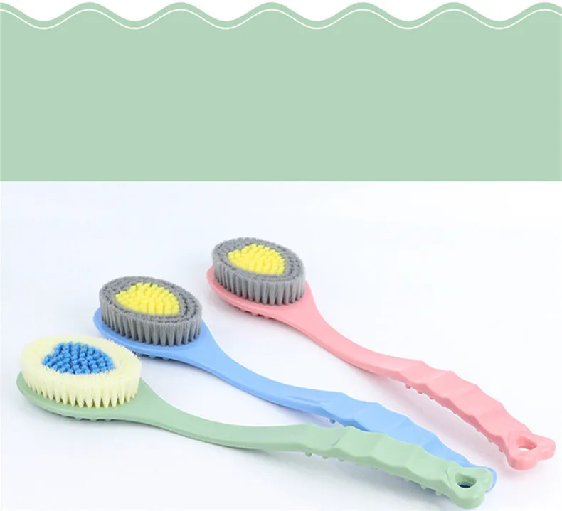 New Product Can be Used for Hanging Bath Brush Long Handle Bath Brush Simple Bath Adult Massage Back Bath Brush Bathroom Accessories (5)