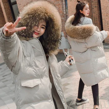 

2018 New Parkas Female Women Winter Coat Thickening Cotton Winter Jacket Womens Outwear Parkas for Women Winter Long Hooded