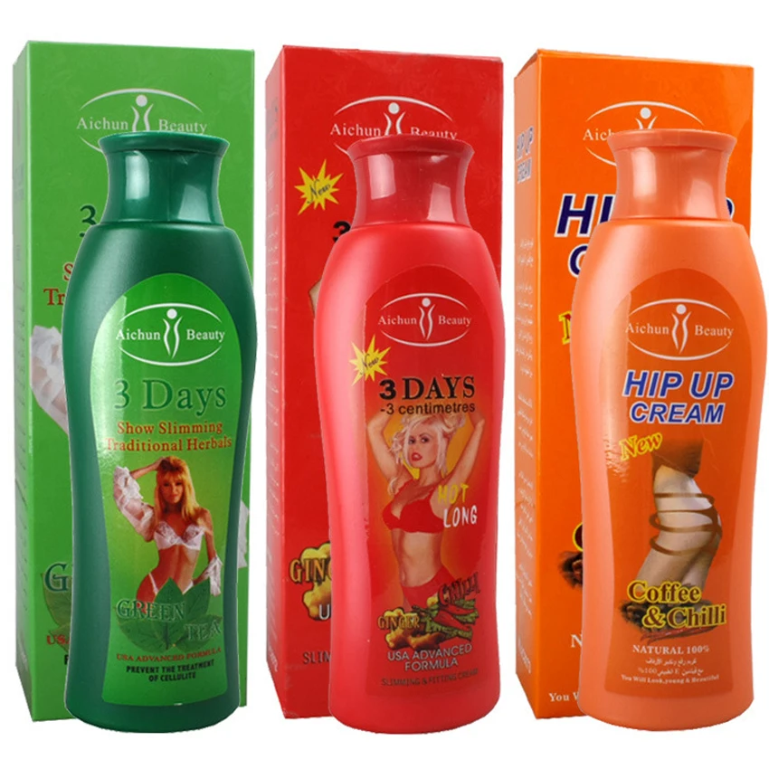 2016 3 Days Herbal Green Tea ,Coffee,Pepper Slimming Cream Gel 200ml