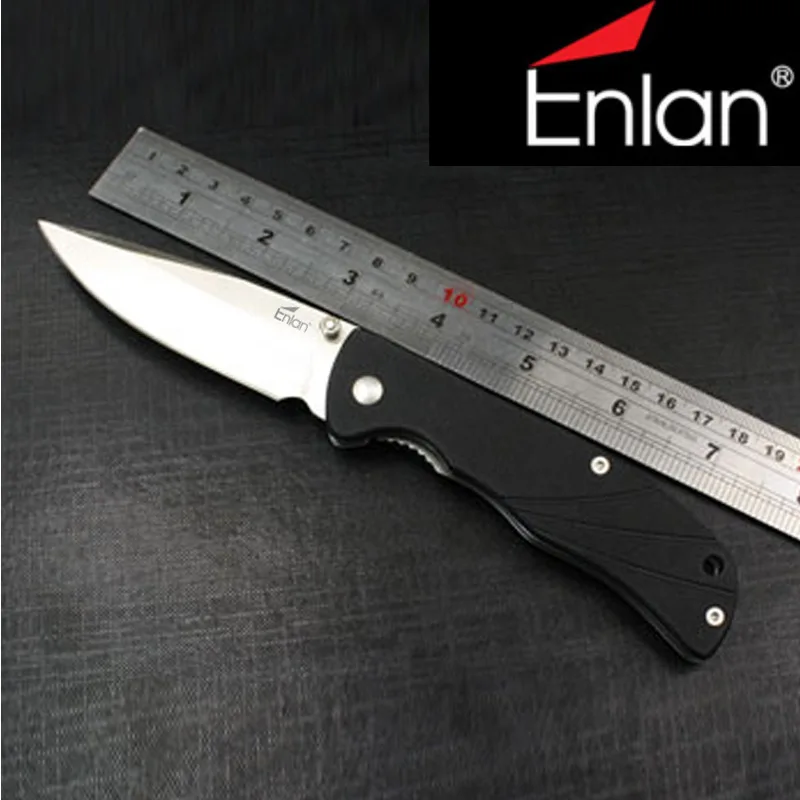 Enlan L05 8cr13mov بليد مقبض g10 أو الخشب في جمع التخييم الصيد بقاء edc bushcraft الغوص السكاكين multitools
