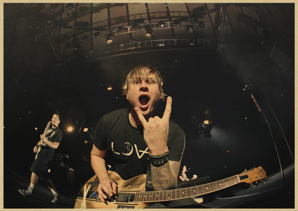 Blink 182 рок-группа крафт ретро панк-рок плакат Европейская и американская музыкальная команда звезда рисунок Ретро плакат