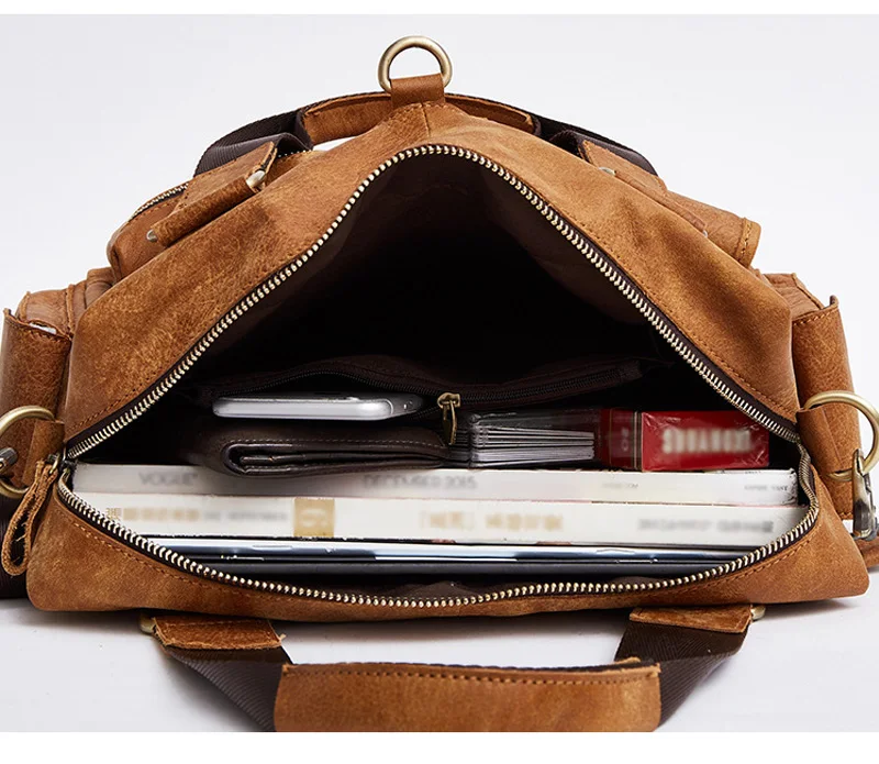Мужская сумка, деловые портфели, сумка через плечо, сумки-мессенджеры, Большая вместительная сумка для ноутбука, роскошные дорожные сумки Y1590