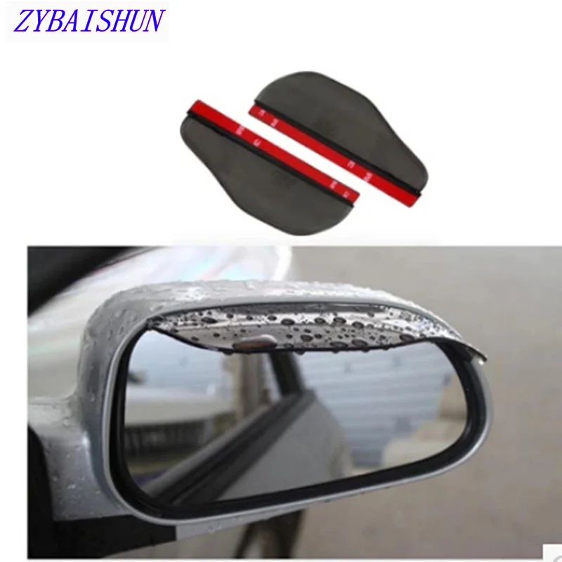 universal flexible pvc car rearview mirror rain shadow rain water