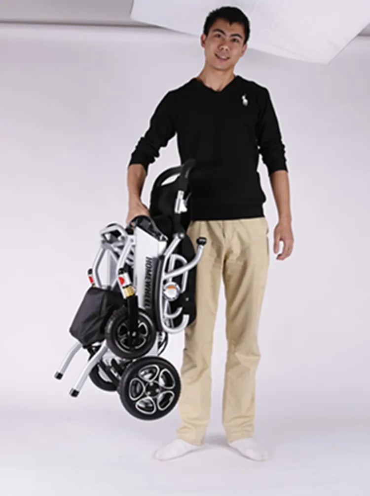 Fashion lightweight folding travel power compact electric font b wheelchair b font accessories for font b