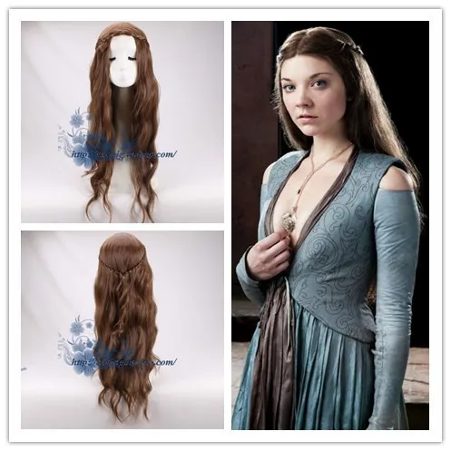 Us 21 16 8 Off Hbo Game Of Thrones Margaery Tyrell Perucke Natalie Dormer Braun Lockiges Haar Rolle Spielen Kostume In Film Tv Kostume Aus