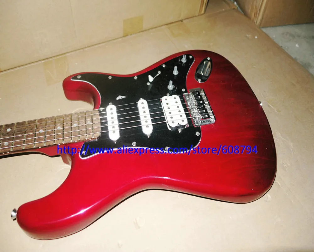 Stock Guitar Custom RED S&T Electric Guitar Cheap sale