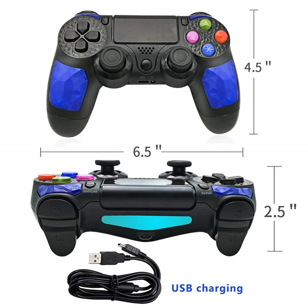 Для sony PS4 Bluetooth беспроводной геймпад джойстик для sony Playstation 4/PS3 Pro тонкий с 3,5 мм разъем для гарнитуры аксессуары розовый