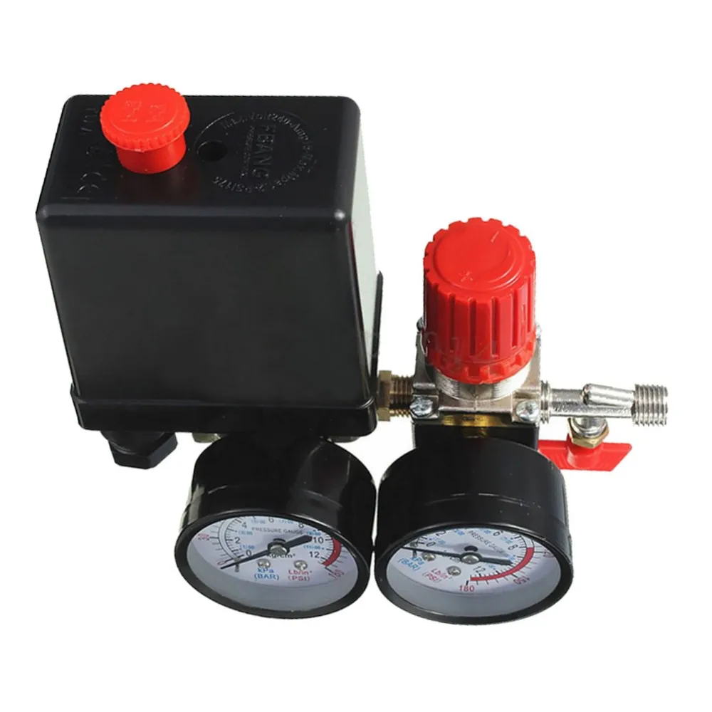 Válvula de Pressão Jinshengdaair Compressor Interruptor Manifold Alívio Regulador Calibres 120psi 10 Jinshengdaair compressor válvula de pressão interruptor manifold